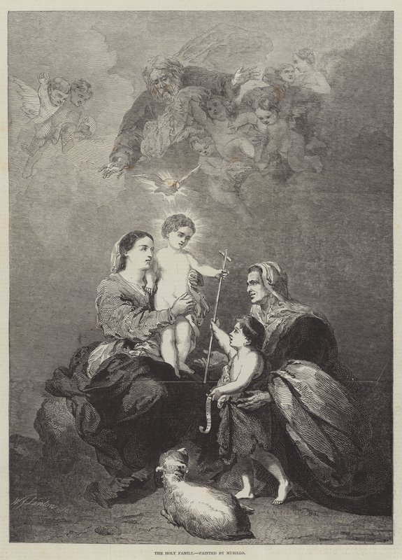 La Sacra Famiglia da Bartolomé Esteban Murillo