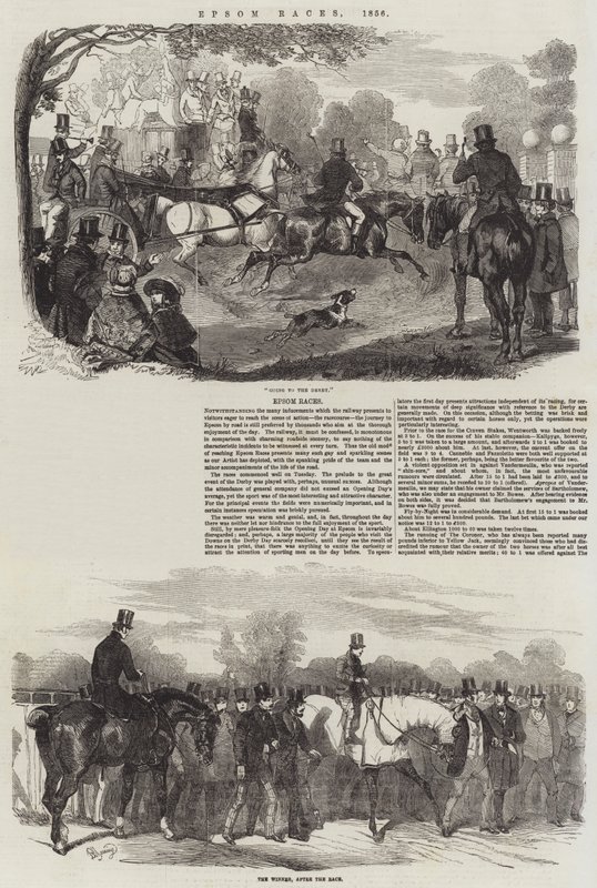 Le Corse di Epsom, 1856 da Benjamin Herring