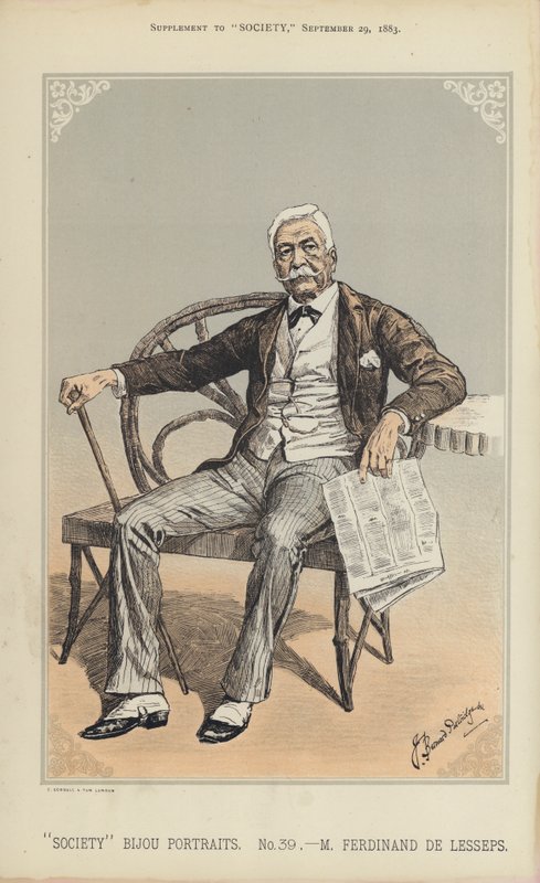 M Ferdinand de Lesseps da Bernard (after) Partridge