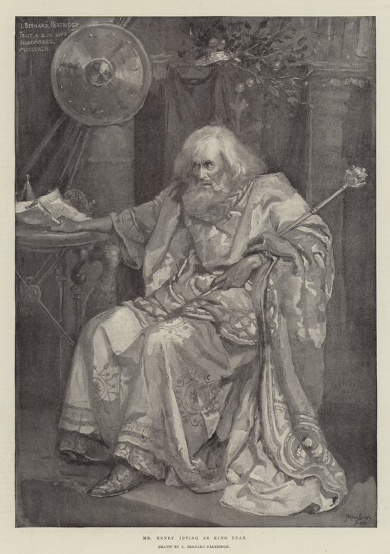 Mr Henry Irving come Re Lear da Bernard Partridge