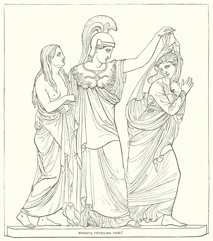 Minerva svela il Vizio da Bertel after Thorvaldsen