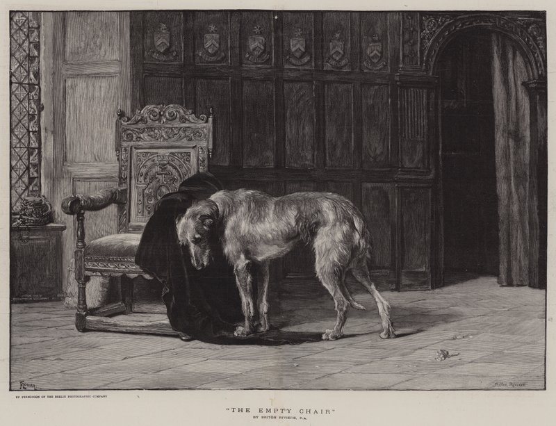 La sedia vuota da Briton Riviere