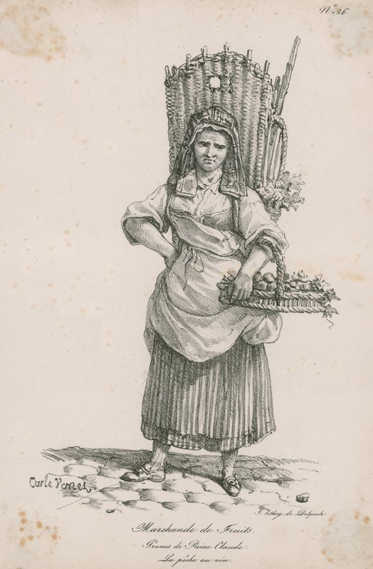 Venditrice di frutta da Carle Vernet