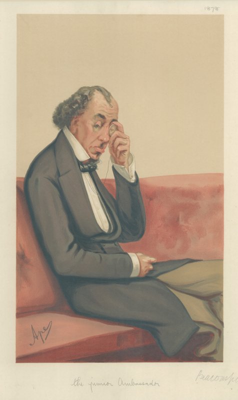 Benjamin Disraeli, conte di Beaconsfield da Carlo Pellegrini