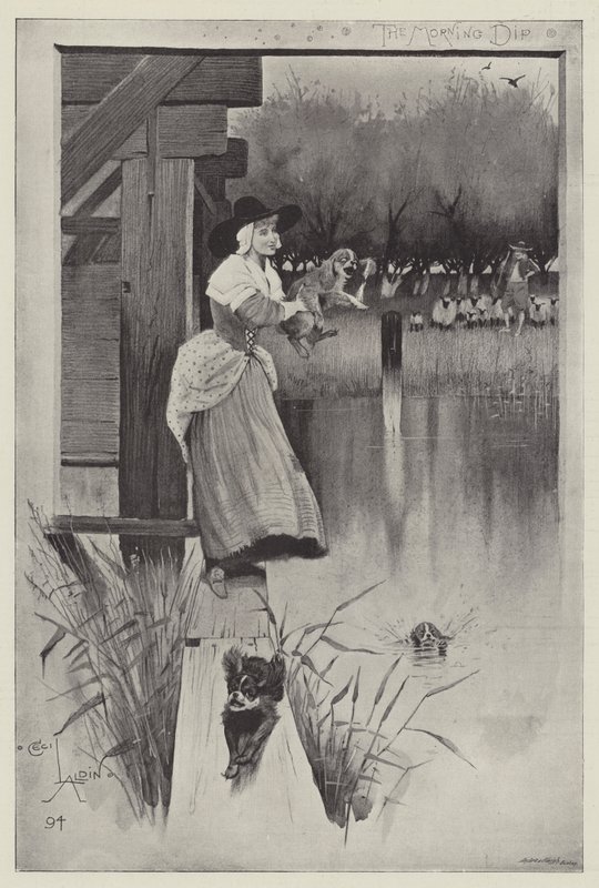 Il bagno mattutino da Cecil Charles Windsor Aldin