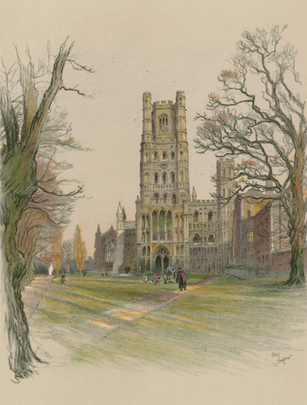 Cattedrale di Ely da Cecil Charles Windsor Aldin