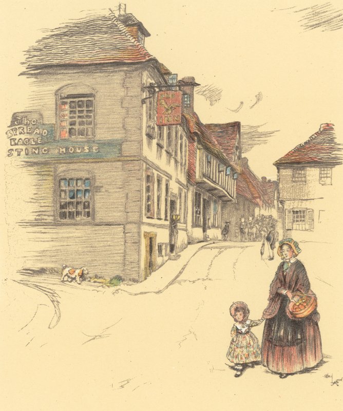 The Spread Eagle, Midhurst da Cecil Charles Windsor Aldin