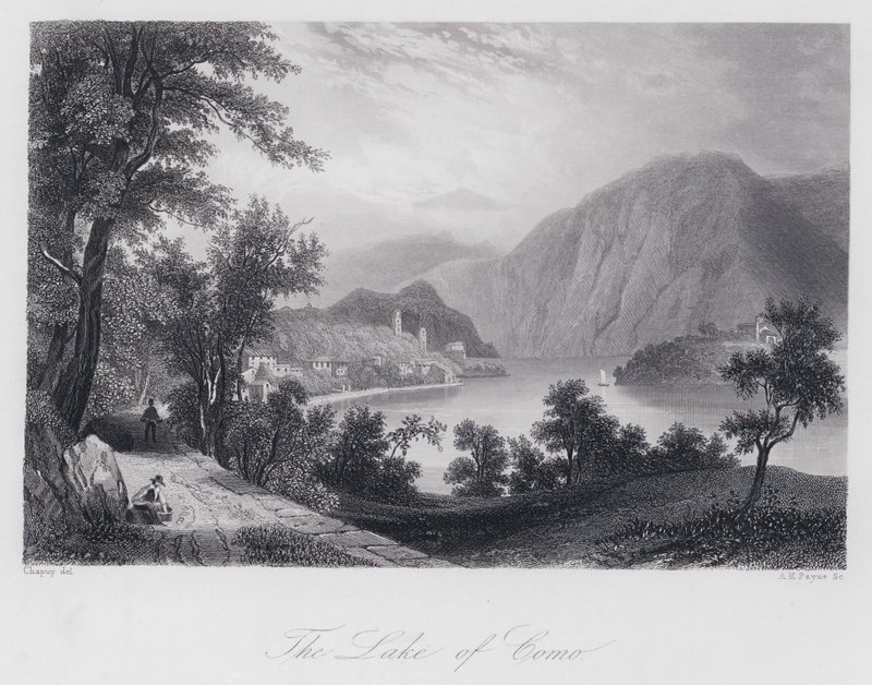Il Lago di Como da Chapuy Chapuy
