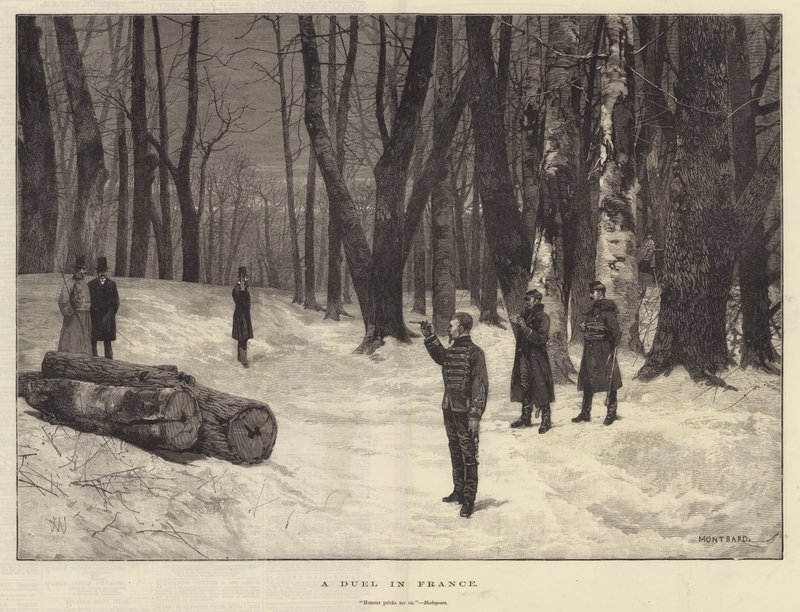 Un duello in Francia da Charles Auguste Loye