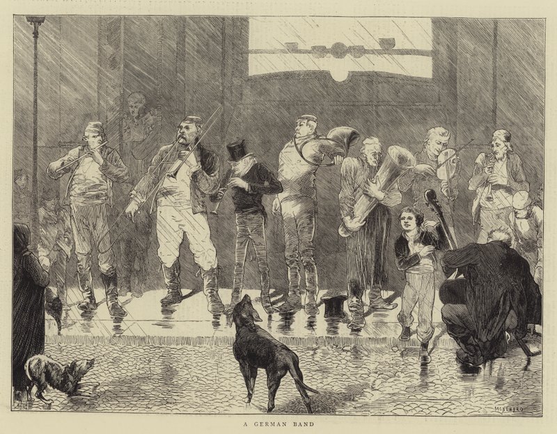 Una banda tedesca da Charles Auguste Loye