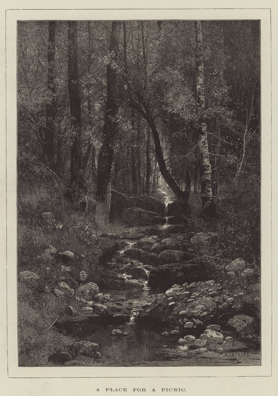 Un posto per un picnic da Charles Auguste Loye