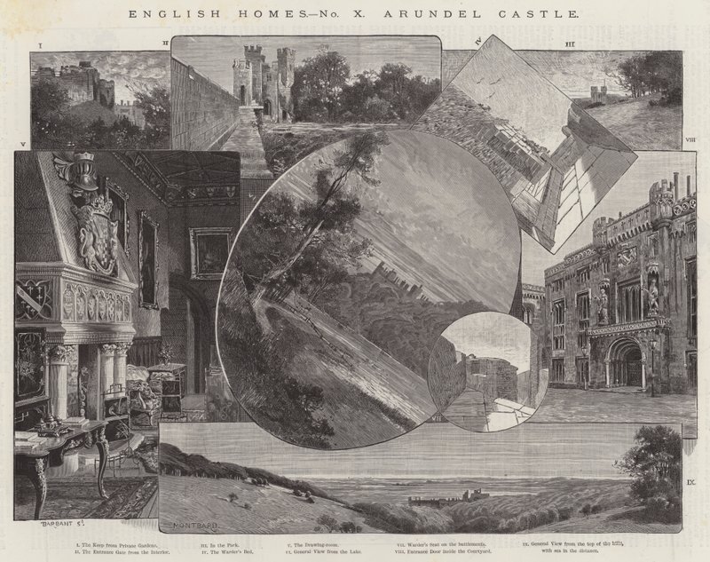 Castello di Arundel da Charles Auguste Loye