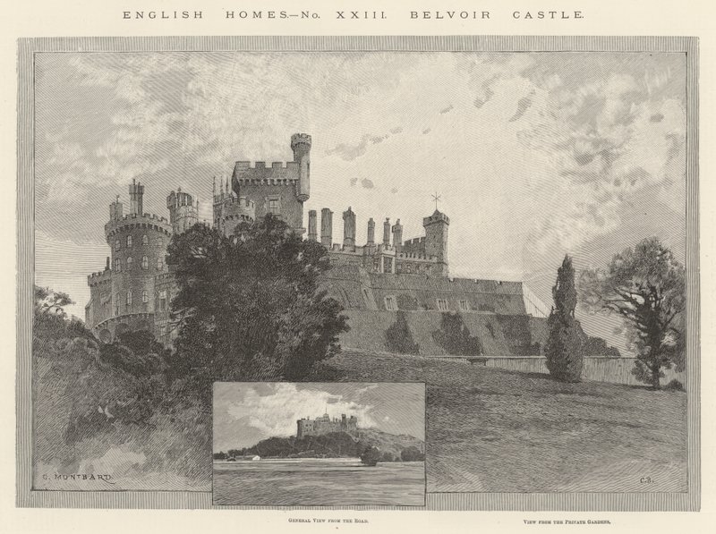 Castello di Belvoir da Charles Auguste Loye