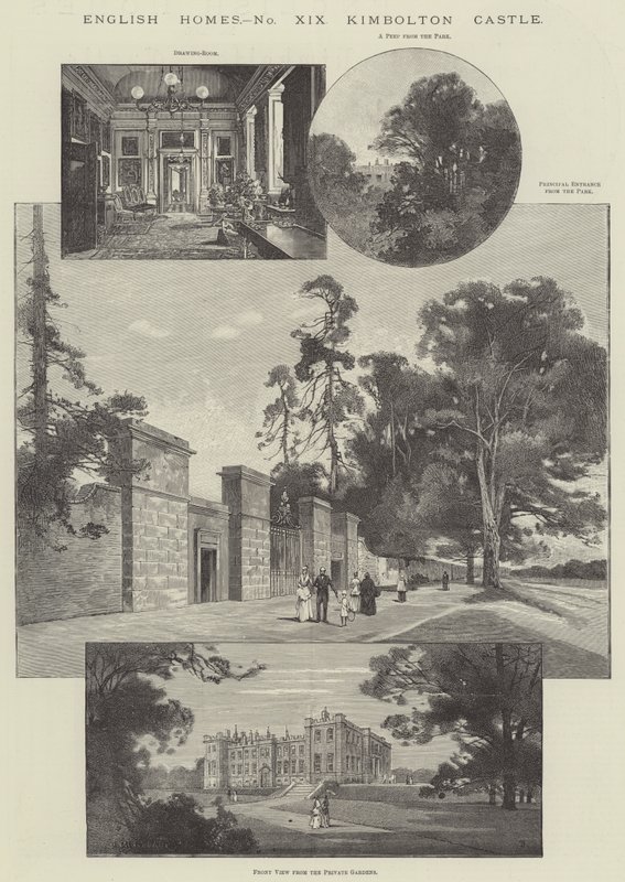 Castello di Kimbolton da Charles Auguste Loye