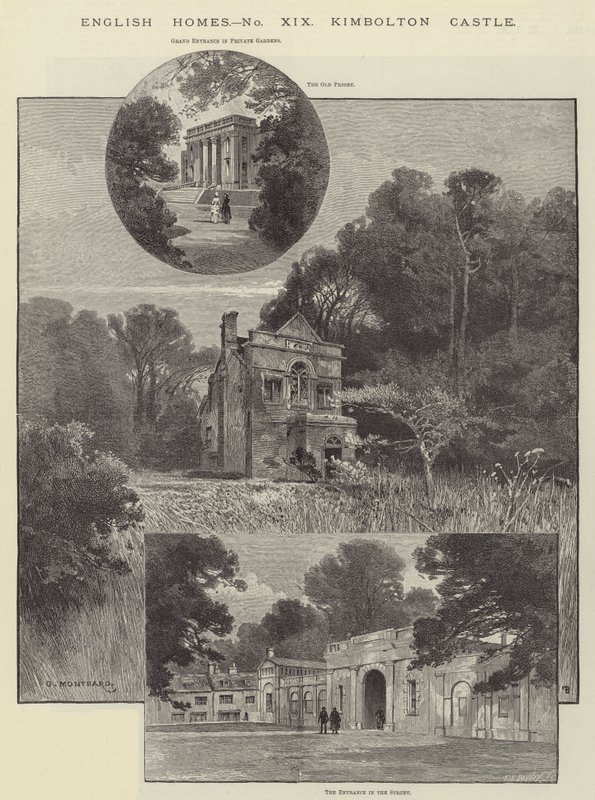 Castello di Kimbolton da Charles Auguste Loye