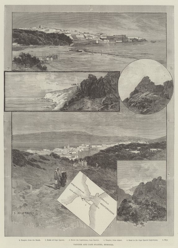 Tangeri e Capo Spartel, Marocco da Charles Auguste Loye