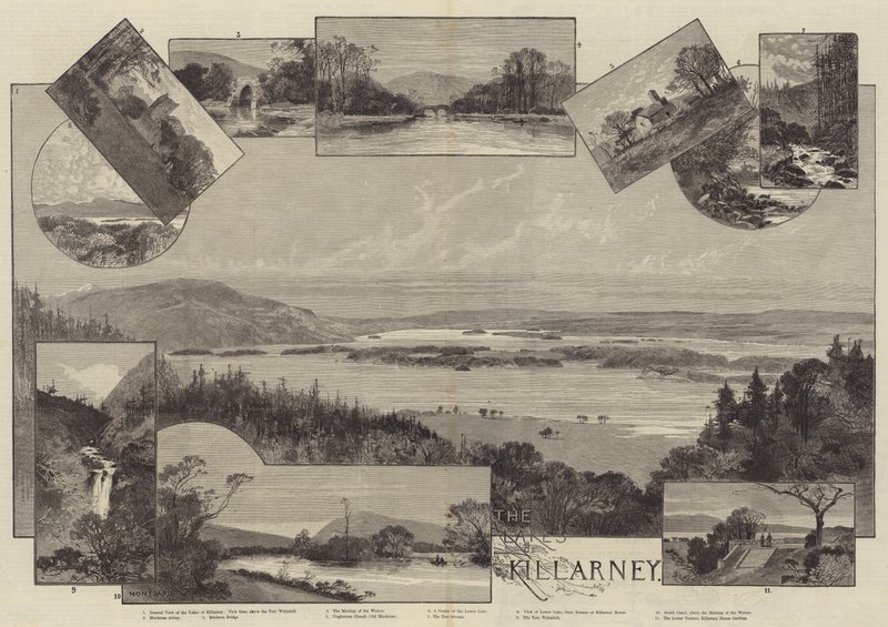 I laghi di Killarney da Charles Auguste Loye