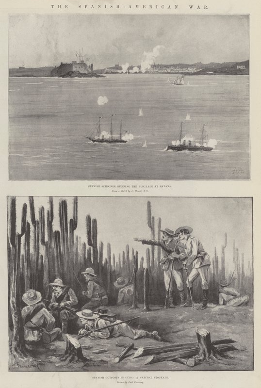 La guerra ispano-americana da Charles Auguste Loye