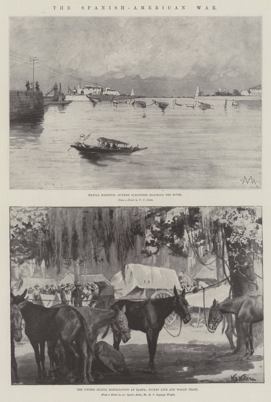 La guerra ispano-americana da Charles Auguste Loye