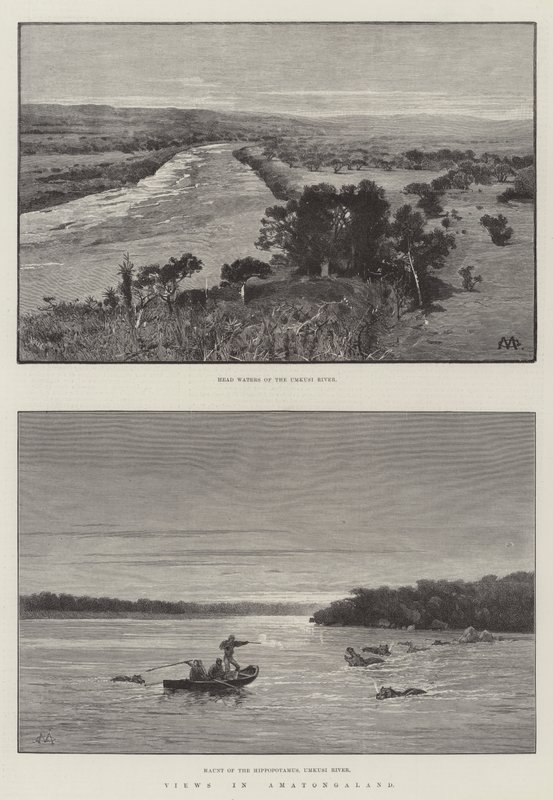 Vedute in Amatongaland da Charles Auguste Loye