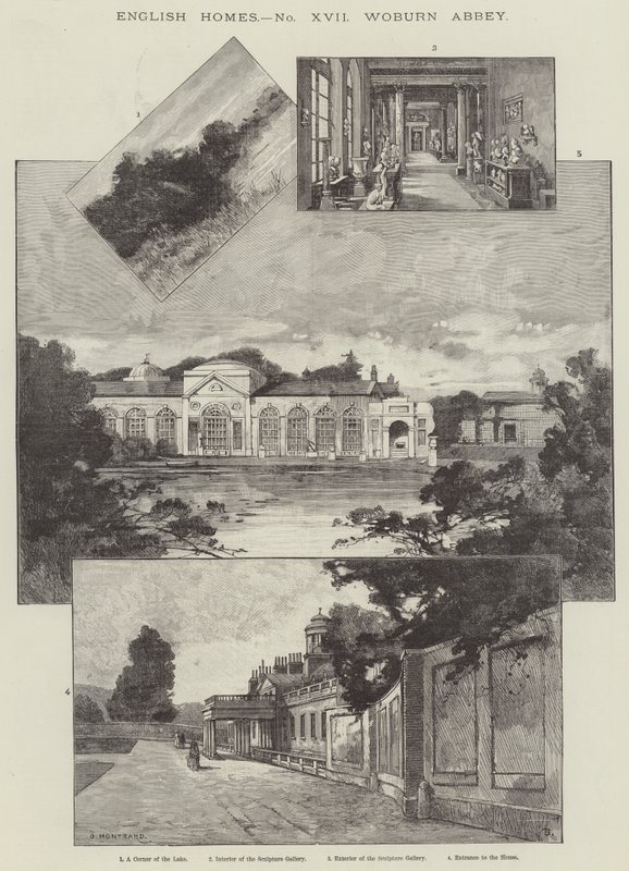 Abbazia di Woburn da Charles Auguste Loye