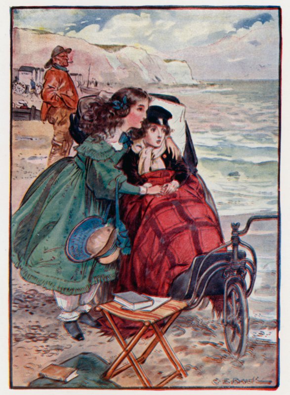 Paul e Florence Dombey da Dombey & Son da Charles Edmund after Brock