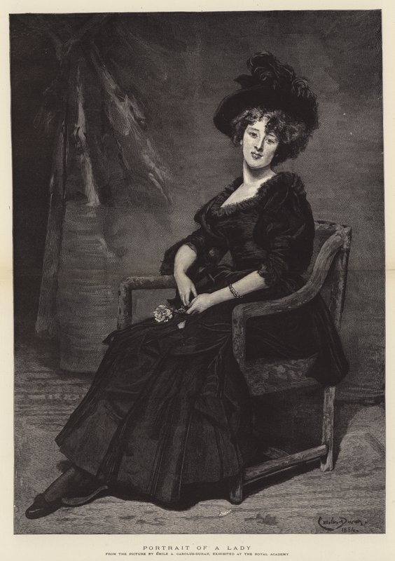 Ritratto di una signora da Charles Emile Auguste Carolus Duran