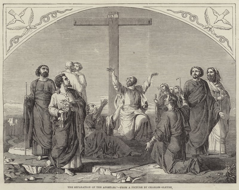 La separazione degli apostoli da Charles Gleyre