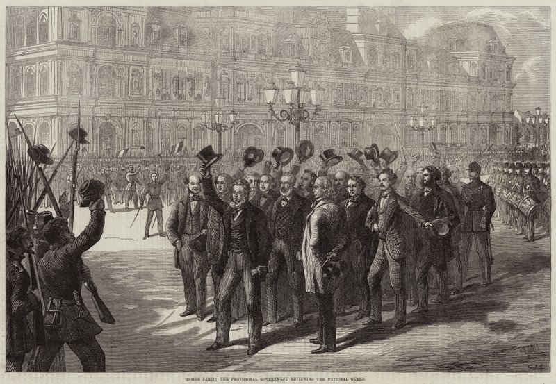 Dentro Parigi, il governo provvisorio che rivede la Guardia Nazionale da Charles J. Staniland