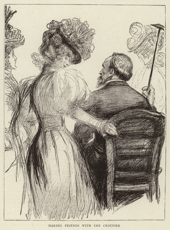 Fare amicizia con il croupier da Charles Paul Renouard