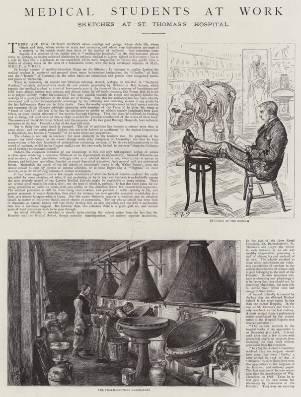 Studenti di Medicina al Lavoro da Charles Paul Renouard