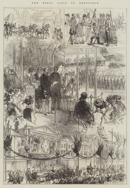 La visita reale a Sheffield da Sir John Charles Robinson