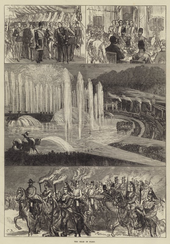 Lo Scià a Parigi da Sir John Charles Robinson