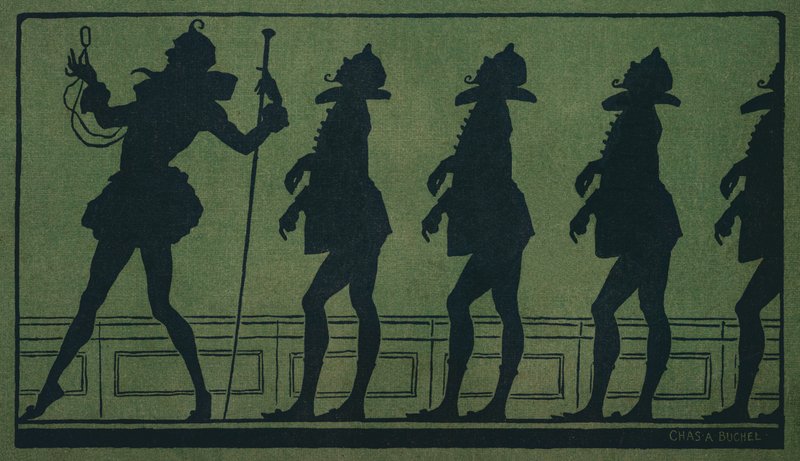 La dodicesima notte: Malvolio (litografia a colori) da Charles A. Buchel