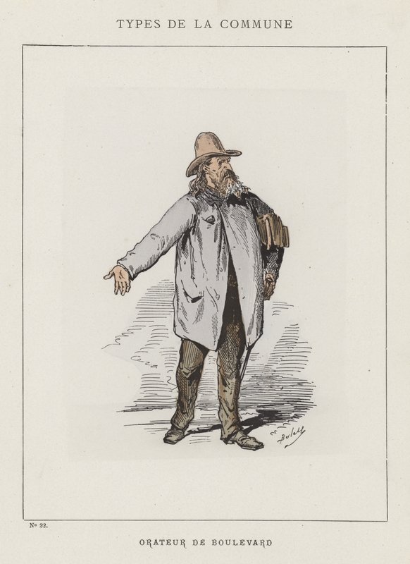 Oratore di Boulevard da Charles Albert d Arnoux Bertall