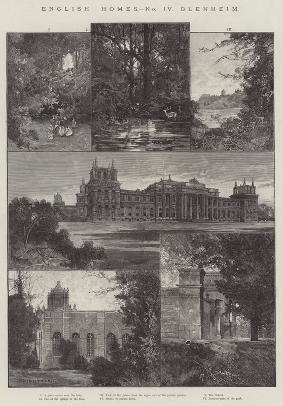 Casa inglese, Blenheim da Charles Auguste Loye