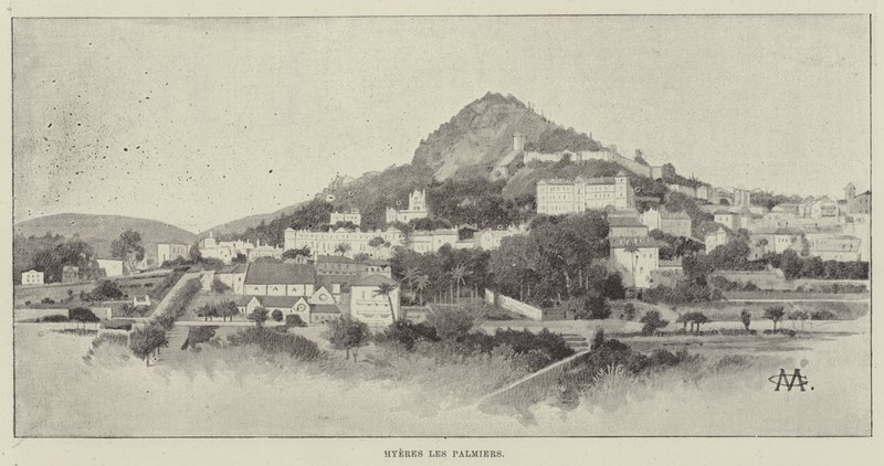 Hyeres les Palmiers da Charles Auguste Loye