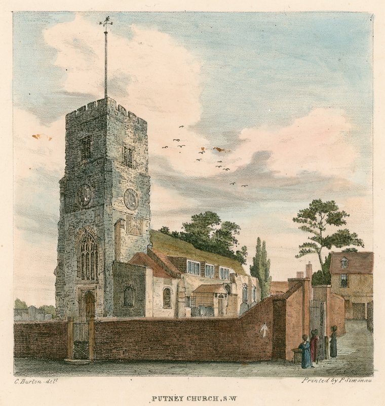 Chiesa di Putney, Londra da Charles Burton