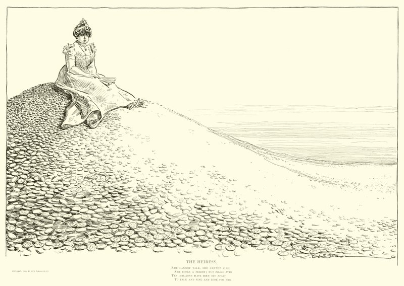 Illustrazione per La scala sociale da Charles Dana Gibson