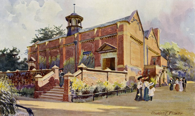 Zoo di Londra: Casa delle scimmie antropomorfe da Charles Edwin Flower