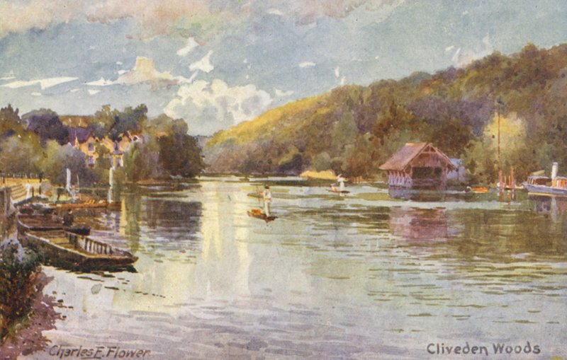 Fiume Tamigi: Cliveden Woods da Charles Edwin Flower