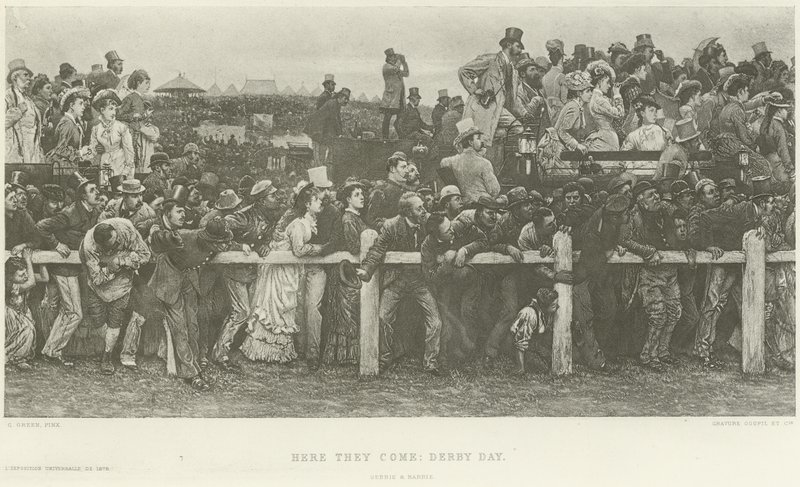 Eccoli che arrivano: Derby Day (incisione) da Charles Green