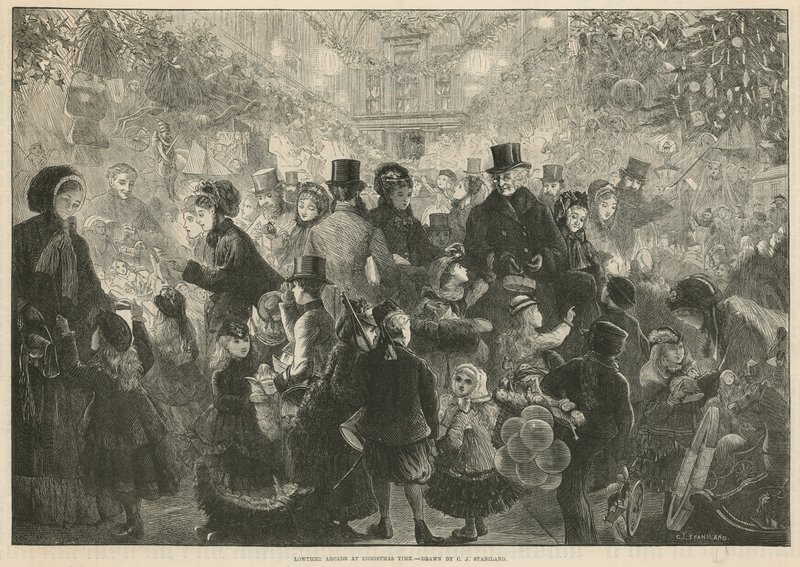 Lowther Arcade a Natale da Charles J. Staniland
