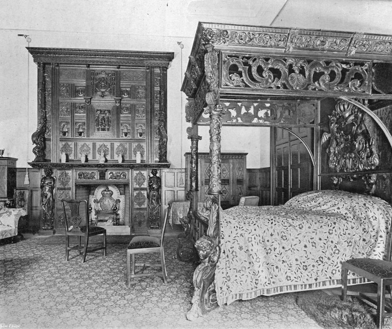 La camera da letto in quercia da Charles Latham