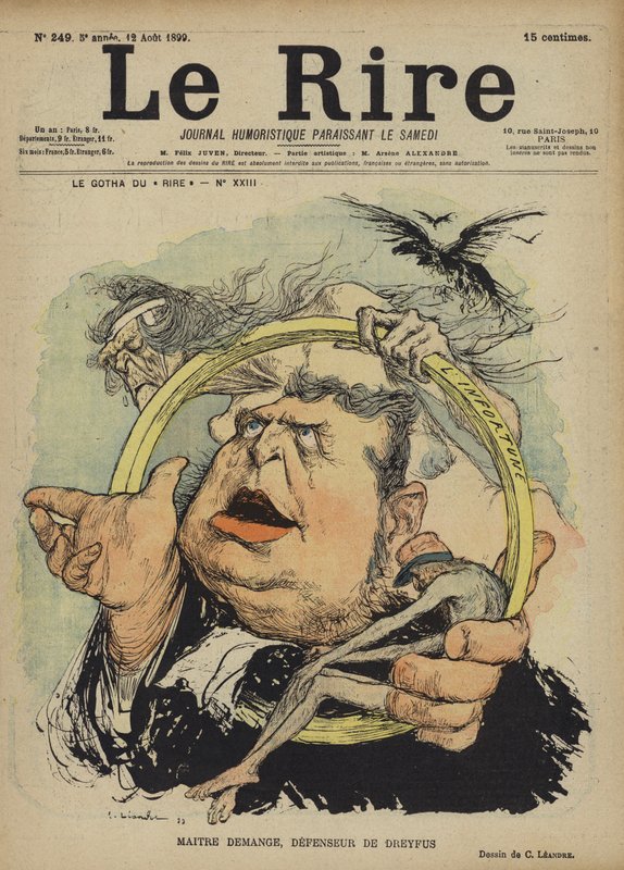 Edgar Demange, Illustrazione per Le Rire da Charles Leandre