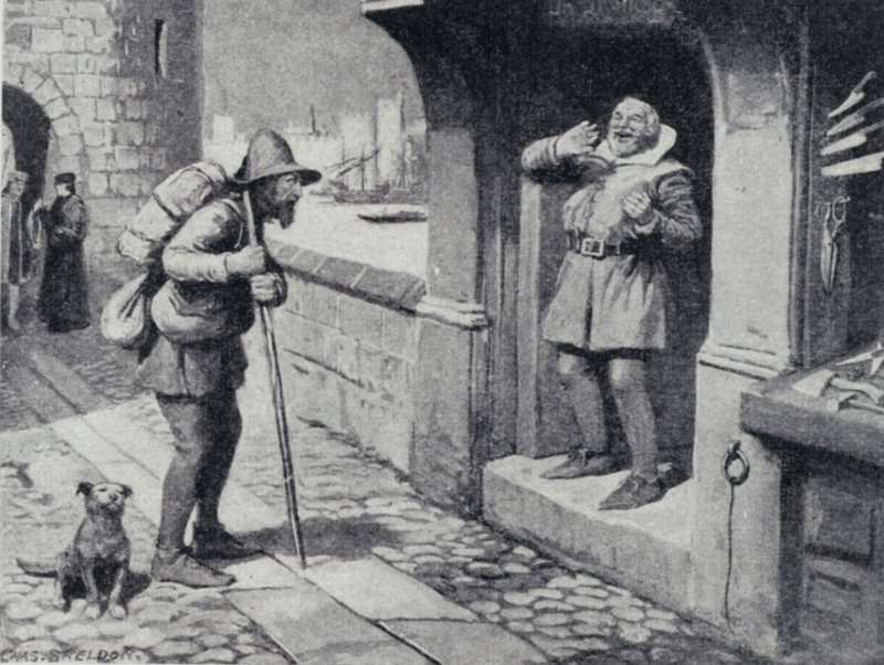 Il venditore ambulante di Swaffham da Charles Mills after Sheldon