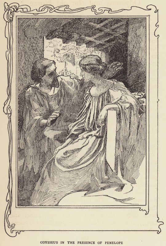 Odisseo in presenza di Penelope da Sir John Charles Robinson