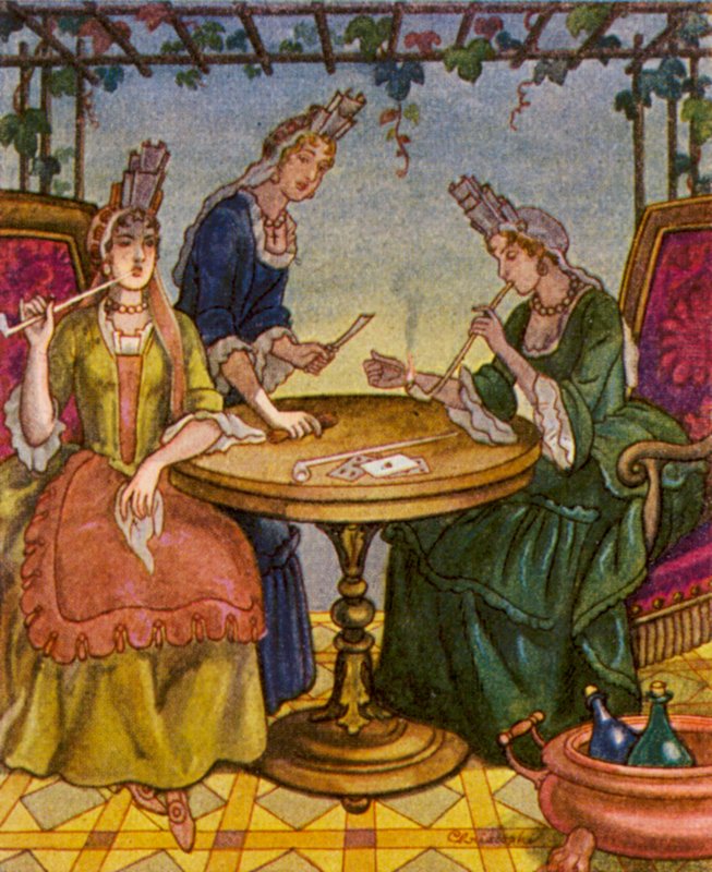 Raucherinnen / Fumatrici da Christophe (1856 1945)