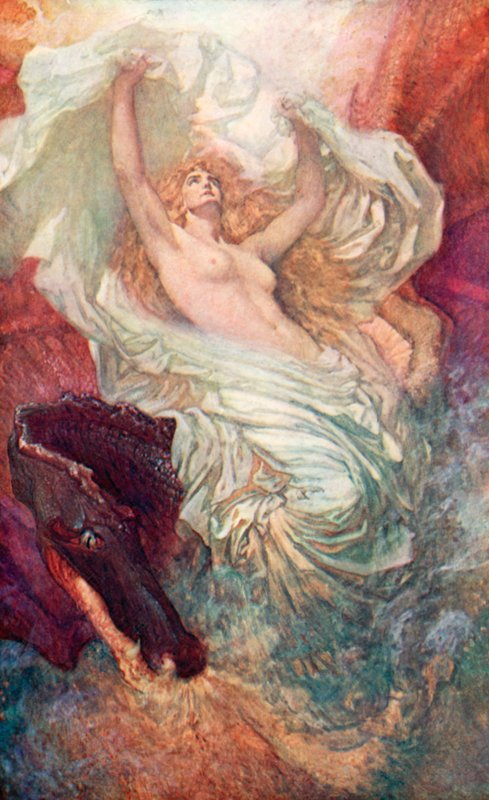 Il risveglio del Galles (litografia a colori) da Christopher Williams