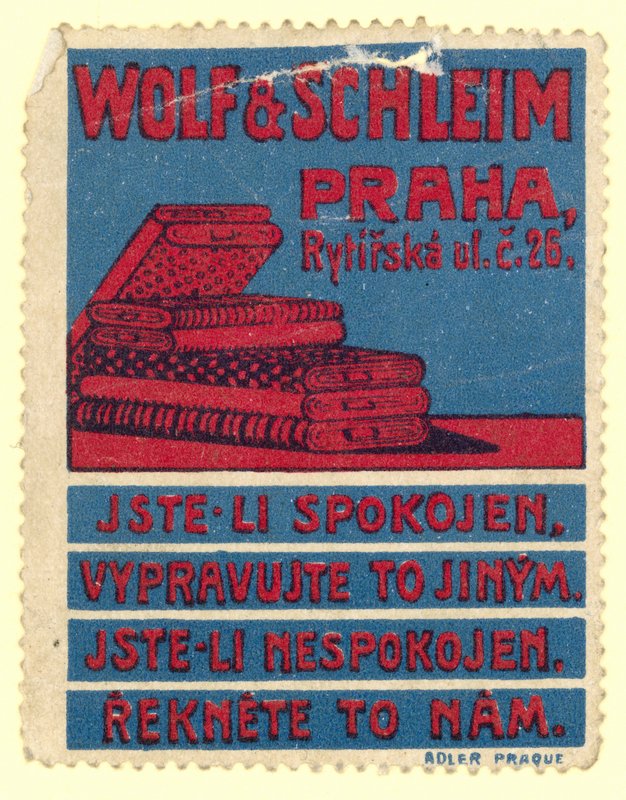 Tessuti Wolf & Schleim, Praga da Czech School